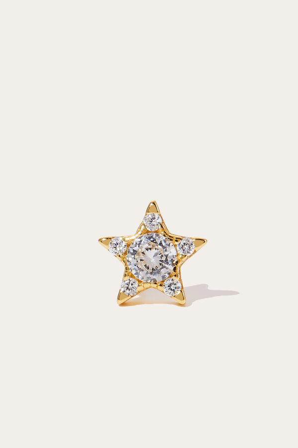 Galleria Armadoro Star Gold Vermeil Stud