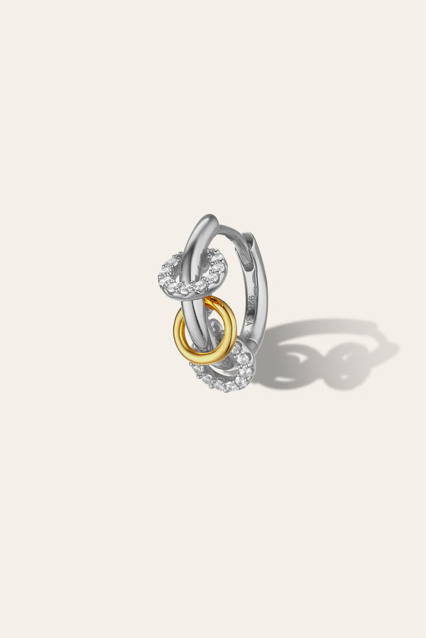 Galleria Armadoro Yasmin Two-Tone Piercing Huggie