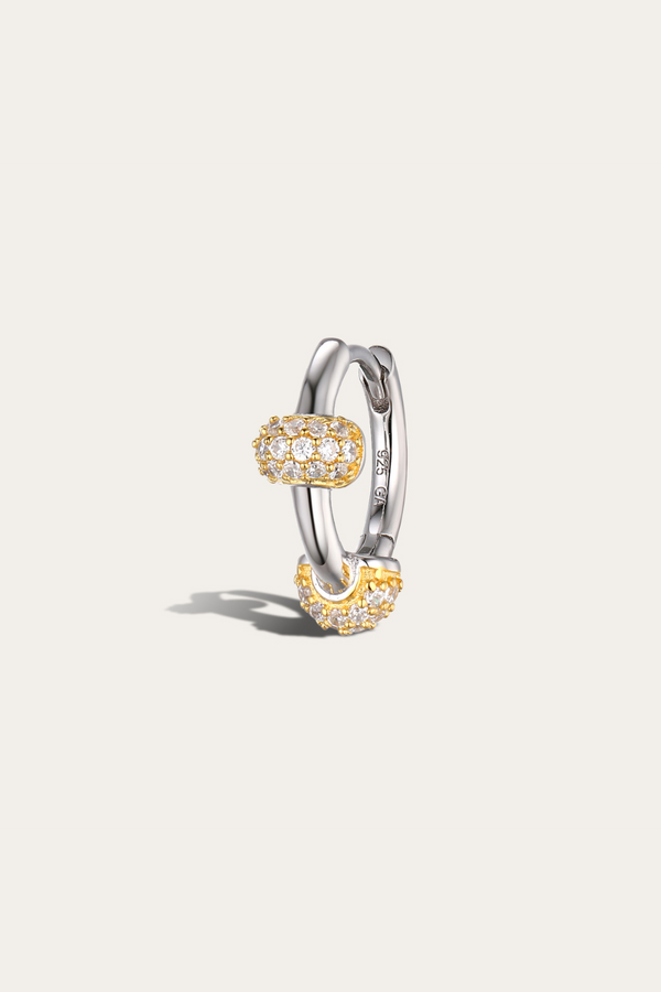 Galleria Armadoro Zeina Two-Tone Huggie Earring
