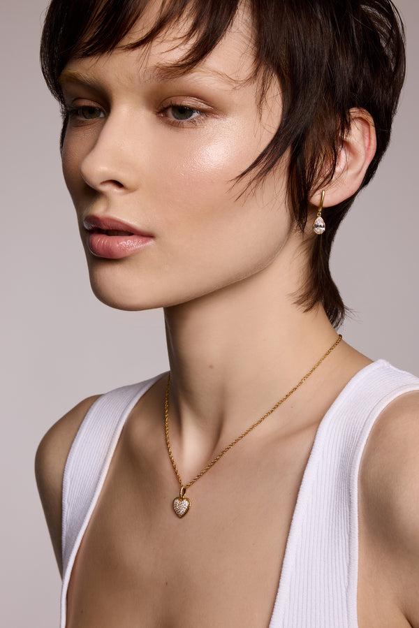 Galleria Armadoro Lacrima Celeste Gold Vermeil Drop Earring