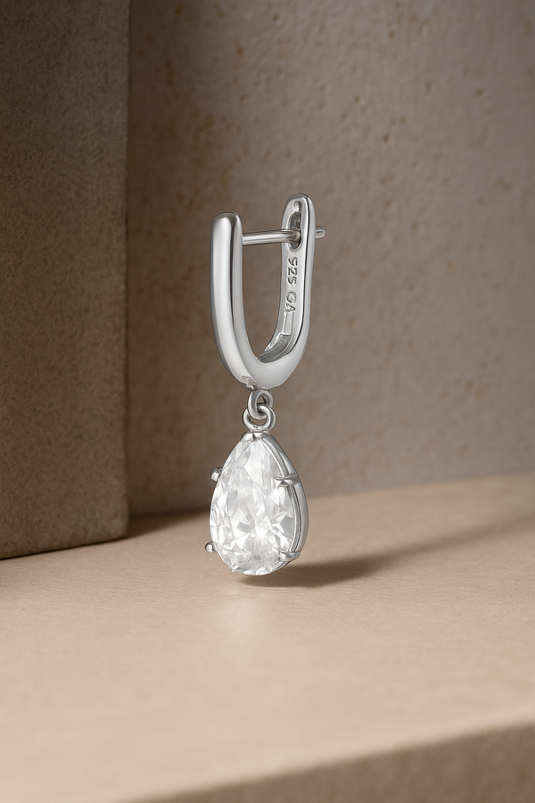 galleria armadoro Lacrima Celeste Silver Drop Earring