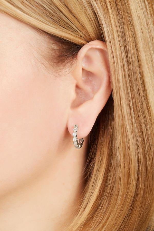 Galleria Armadoro Lola 11 Mm Sterling Silver Huggie