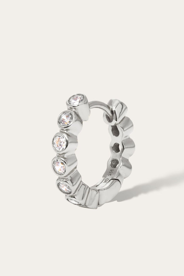 Galleria Armadoro Lola 11 Mm Sterling Silver Huggie