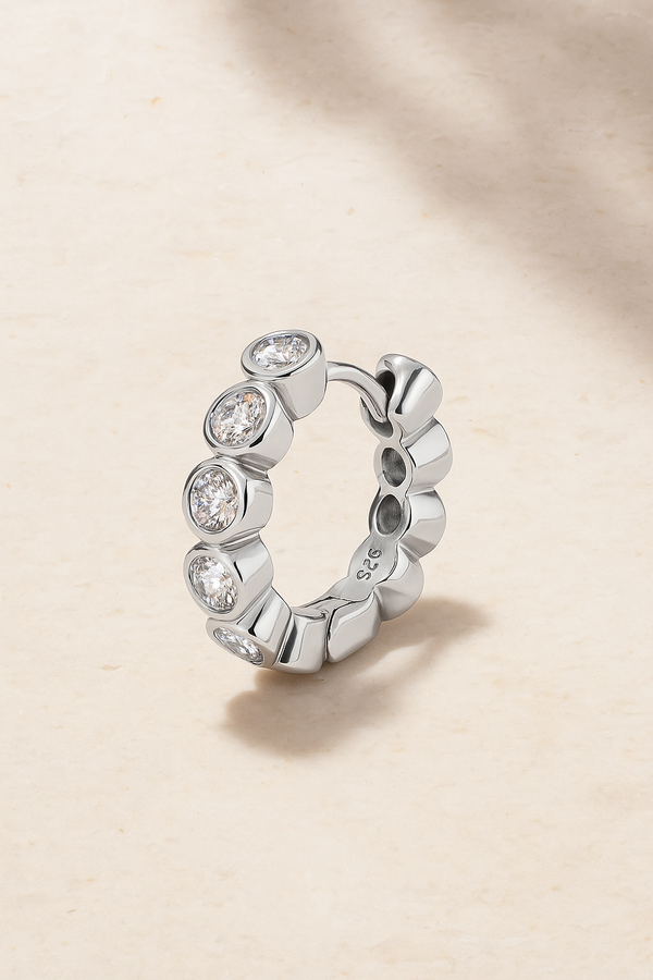 galleria armadoro Lola 11 mm sterling silver huggie