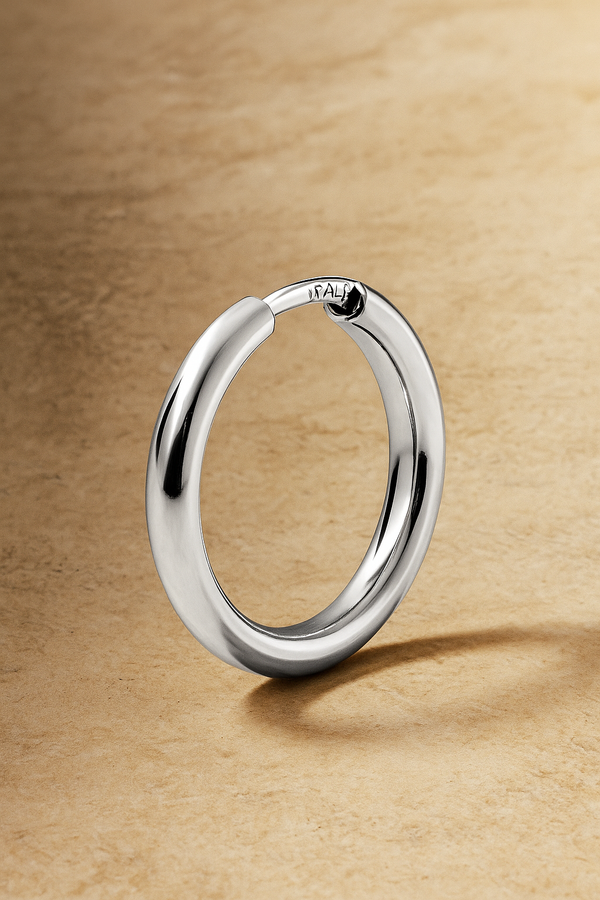 galleria armadoro Simple 15mm sterling silver mini hoop
