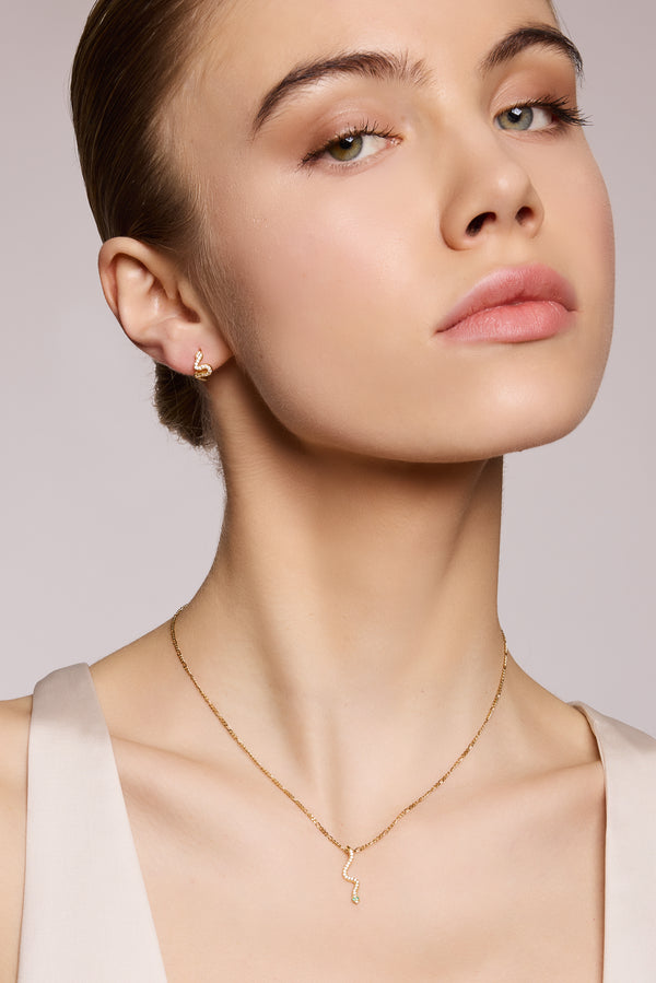 Galleria Armadoro Snake Seamless Gold Vermeil Necklace