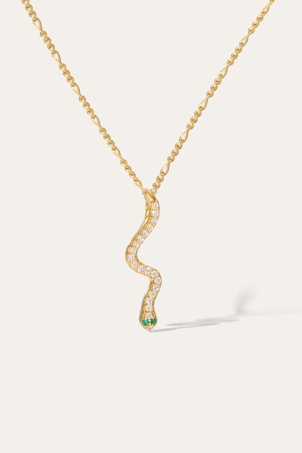 Galleria Armadoro Snake Seamless Gold Vermeil Necklace