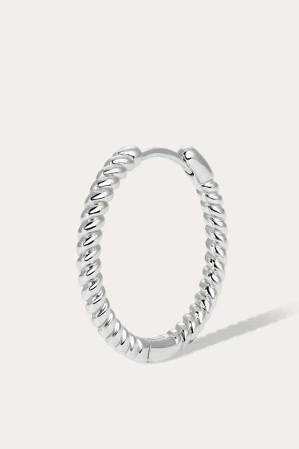Galleria Armadoro Speira 18mm Sterling Silver Mini Hoop