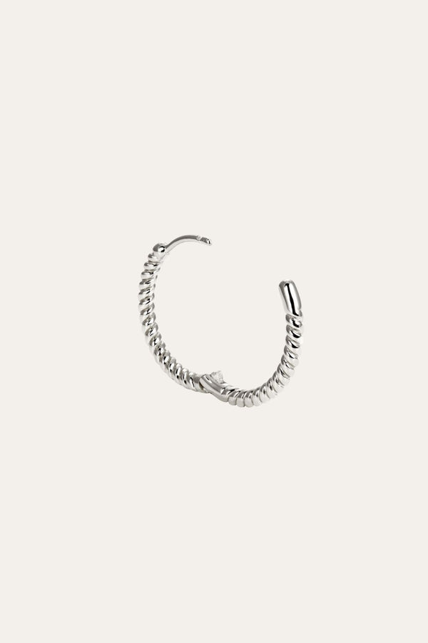 Galleria Armadoro Speira 18mm Sterling Silver Mini Hoop