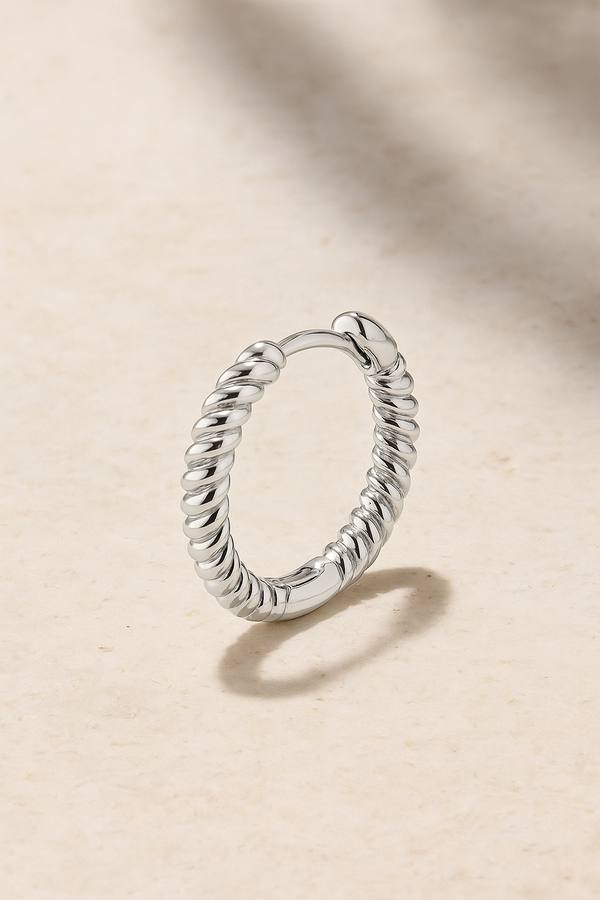 galleria armadoro Speira 18mm sterling silver mini hoop