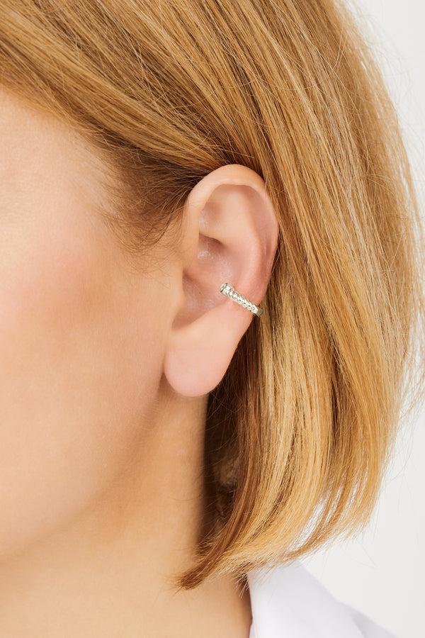 Galleria Armadoro Speira Round Cz Sterling Silver Ear Cuff