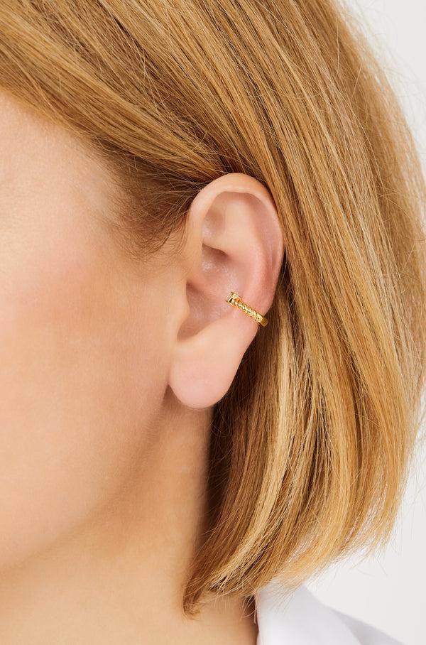 Galleria Armadoro Speira Square Cz Gold Vermeil Ear Cuff