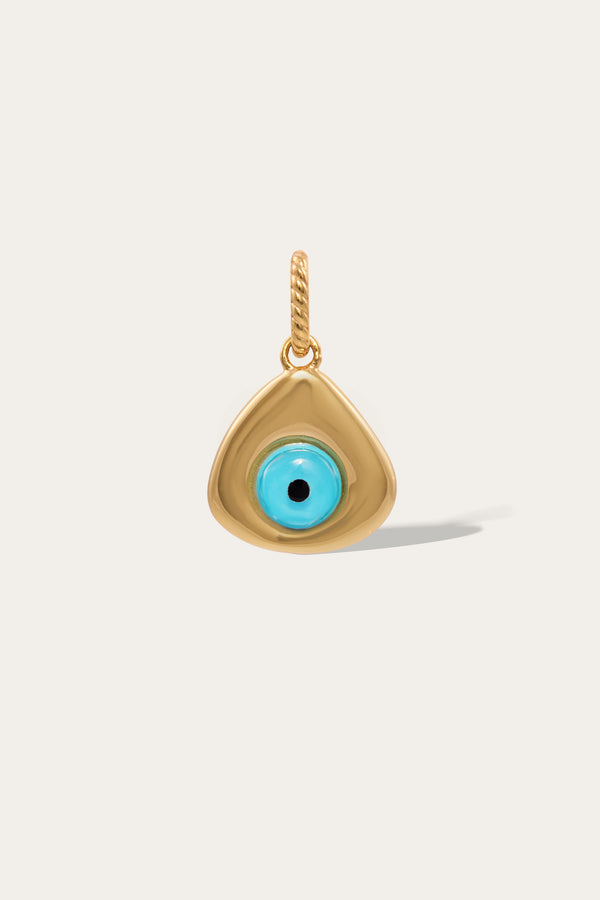Galleria Armadoro Triangle Evil Eye Gold Vermeil Charm