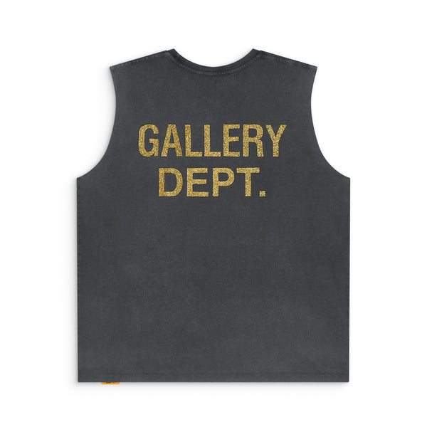 Gallery Dept. COLLINS SLEEVELESS TEE Ocean Wash Black