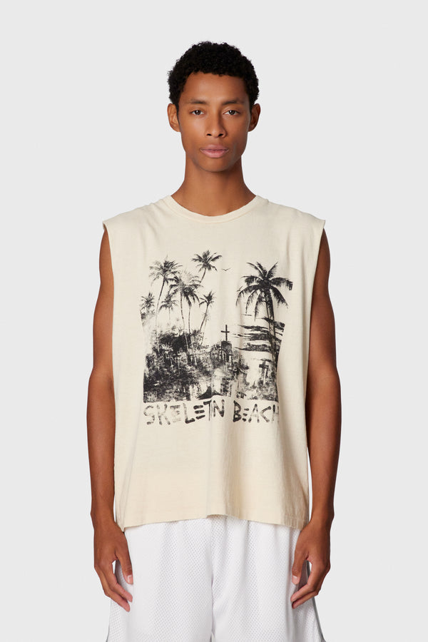 Gallery Dept. DAY NIGHT SLEEVELESS TEE Archival White