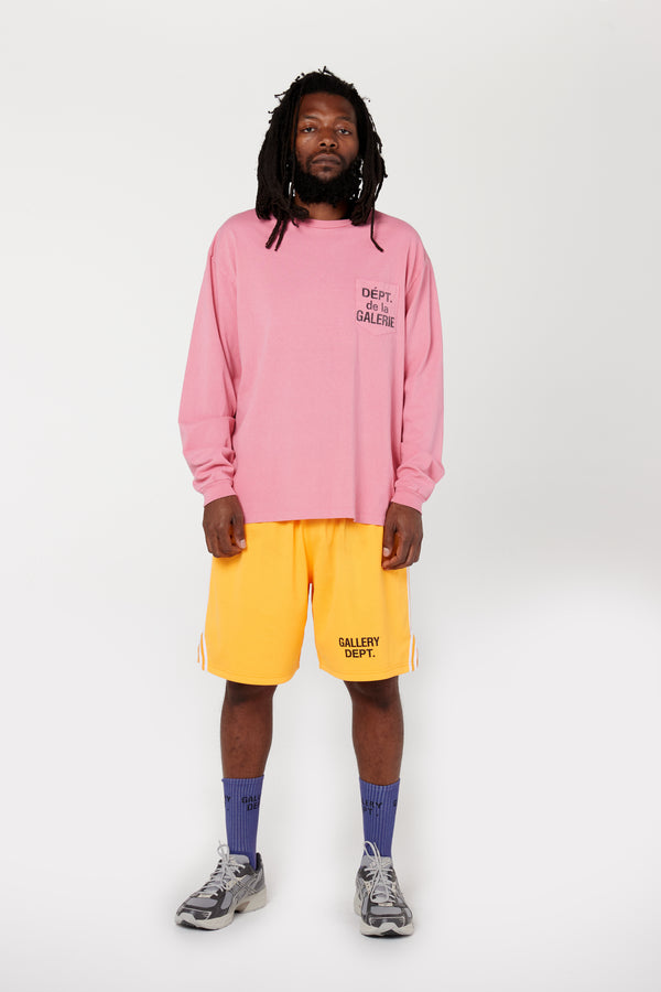Gallery Dept. DEPT DE LA GALERIE L/S POCKET TEE Salmon