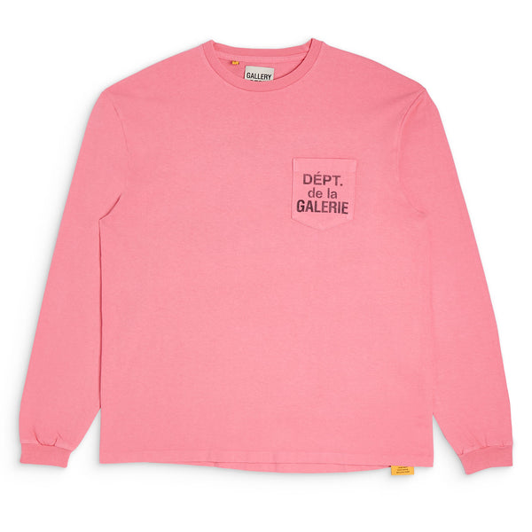 gallery dept. DEPT DE LA GALERIE L/S POCKET TEE salmon