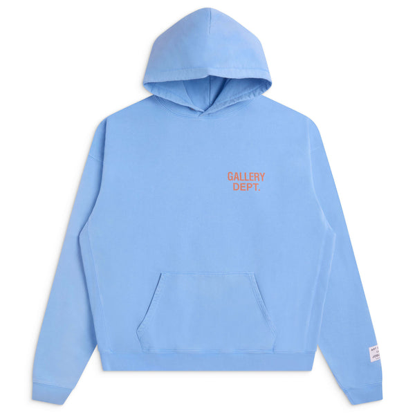 gallery dept. 90'S GD LOGO HOODIE baby blue