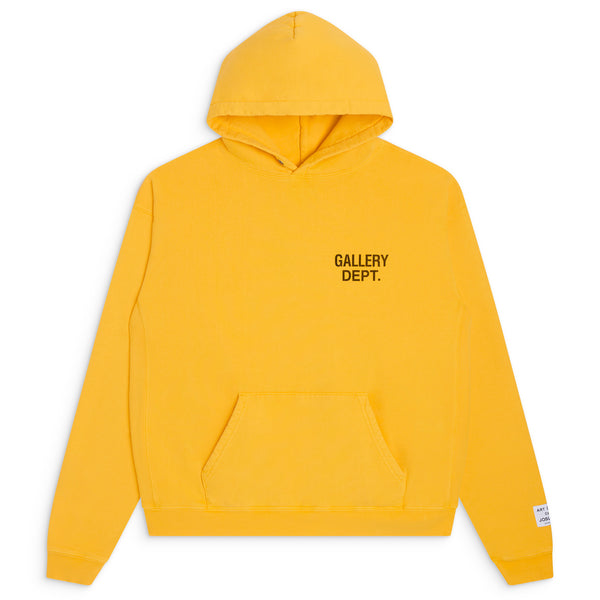 gallery dept. 90'S GD LOGO HOODIE gold