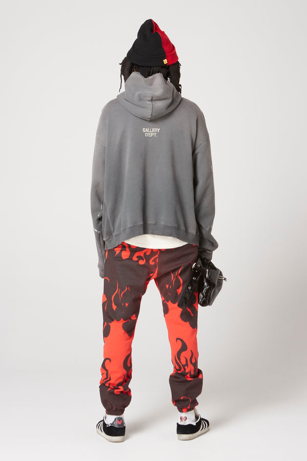 Gallery Dept. 90'S RECYCLE HOODIE Washed Black