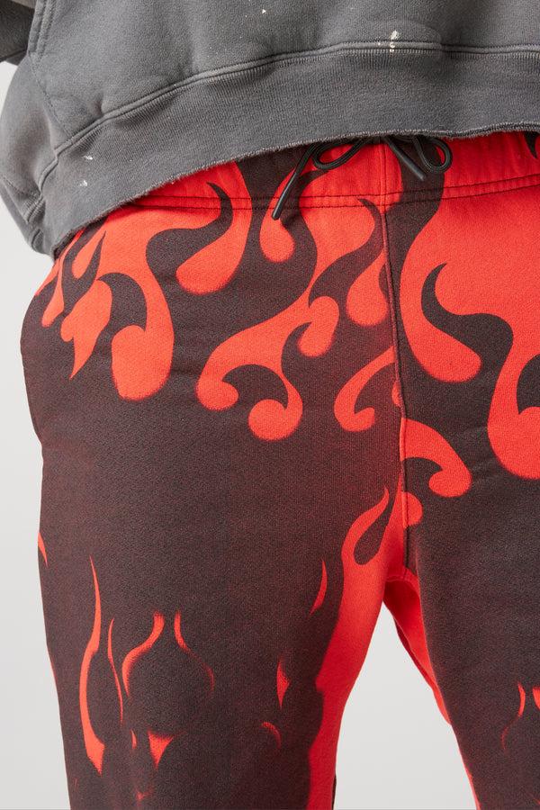 Gallery Dept. AK SWEATPANT Black/red