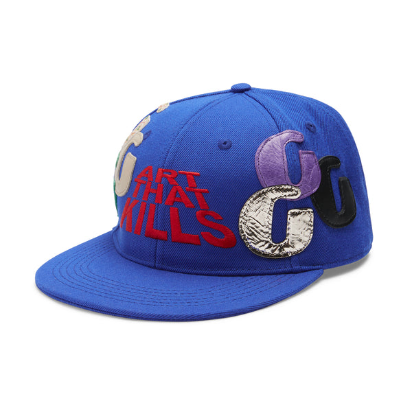 gallery dept. ATK G-PATCH FITTED CAP blue