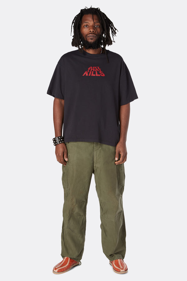 Gallery Dept. ATK STACK LOGO TEE Washed Black