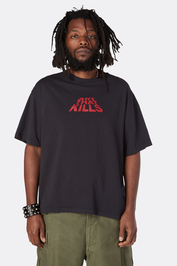 Gallery Dept. ATK STACK LOGO TEE Washed Black