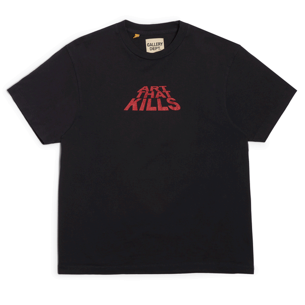gallery dept. ATK STACK LOGO TEE washed black