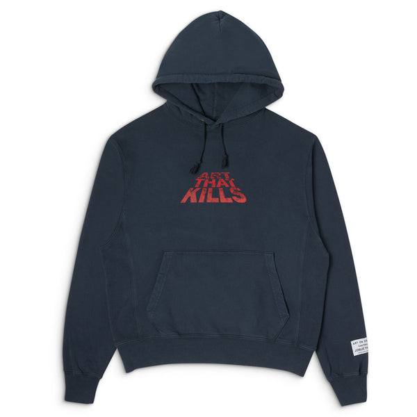 gallery dept. ATK STACKED LOGO HOODIE navy