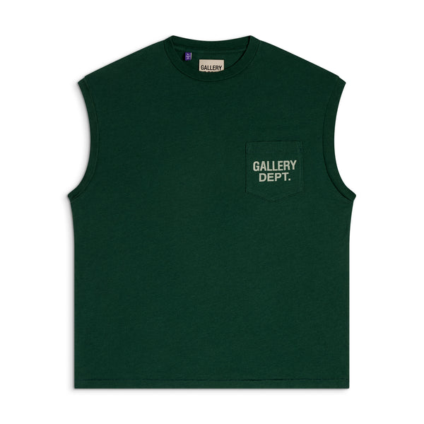 gallery dept. AUGI SLEEVELESS TEE hunter green