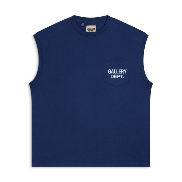 gallery dept. AUGI SLEEVELESS TEE navy