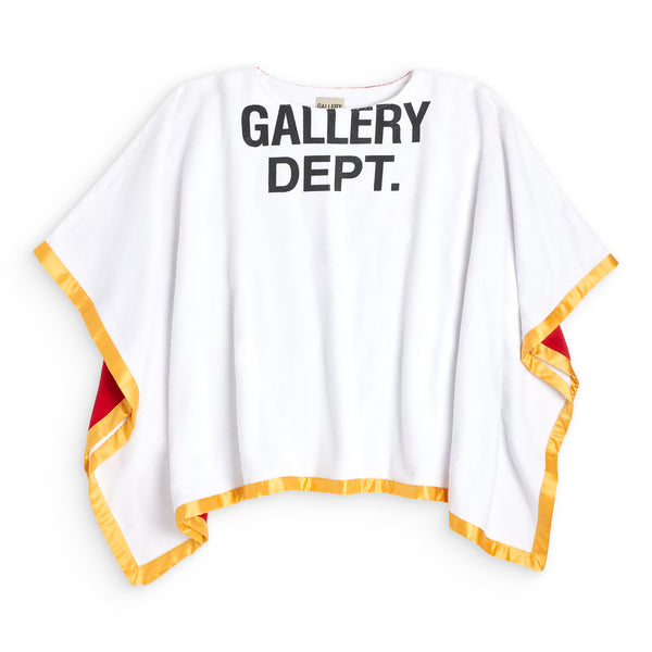 gallery dept. BOXING TOWEL PONCHO red/white