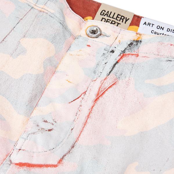 Gallery Dept. CAMO CUT OFF SHORTS Orange