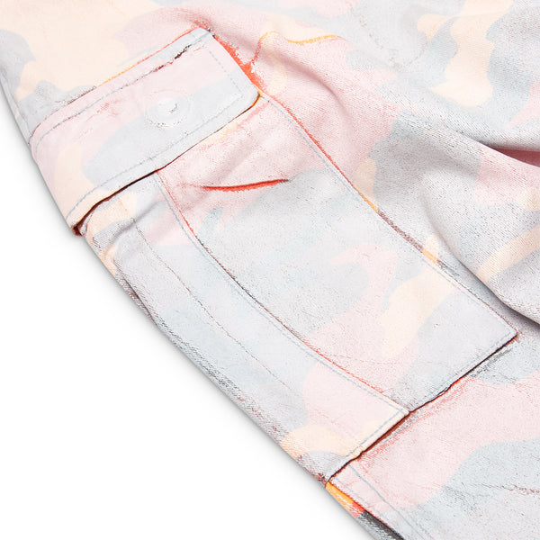 Gallery Dept. CAMO CUT OFF SHORTS Orange