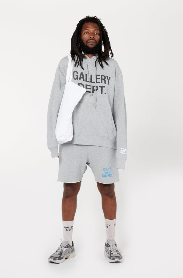 Gallery Dept. CENTER LOGO HOODIE Heather Grey