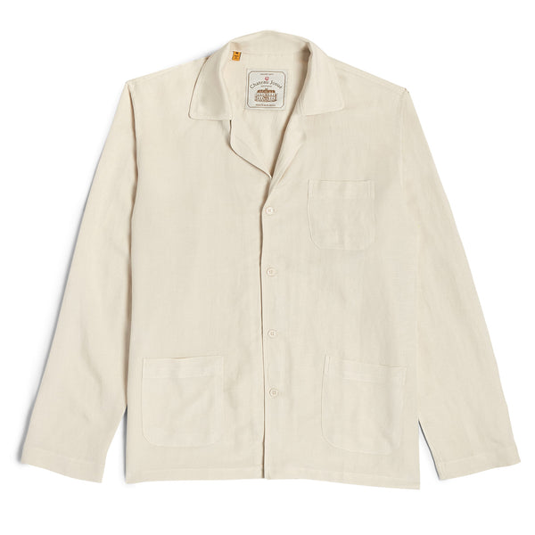 gallery dept. CHATEAU JOSUÉ LINEN PAJAMA TOP white