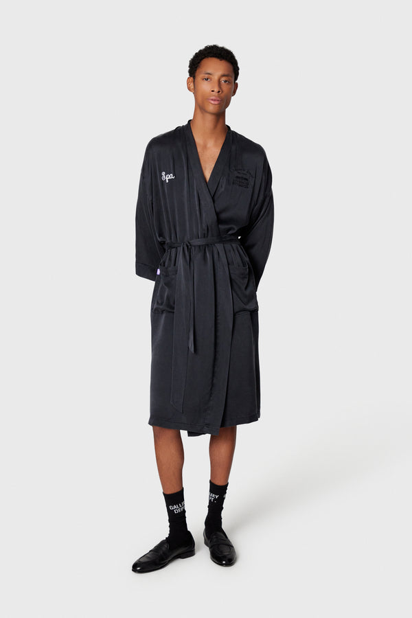 Gallery Dept. CHATEAU SILK SPA ROBE Black