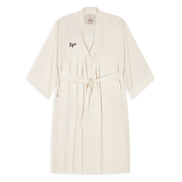 gallery dept. CHATEAU SILK SPA ROBE white