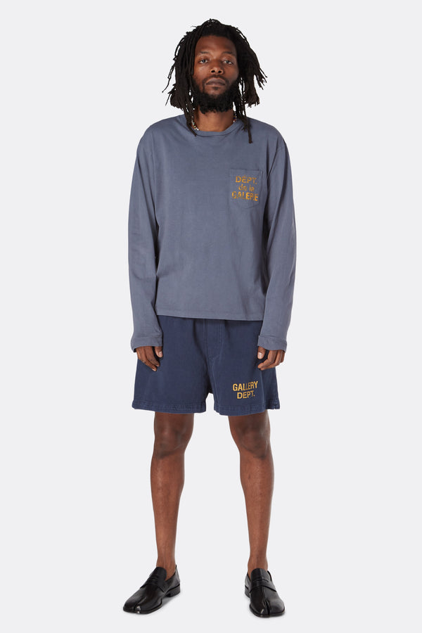 Gallery Dept. FRENCH L/S POCKET TEE Navy
