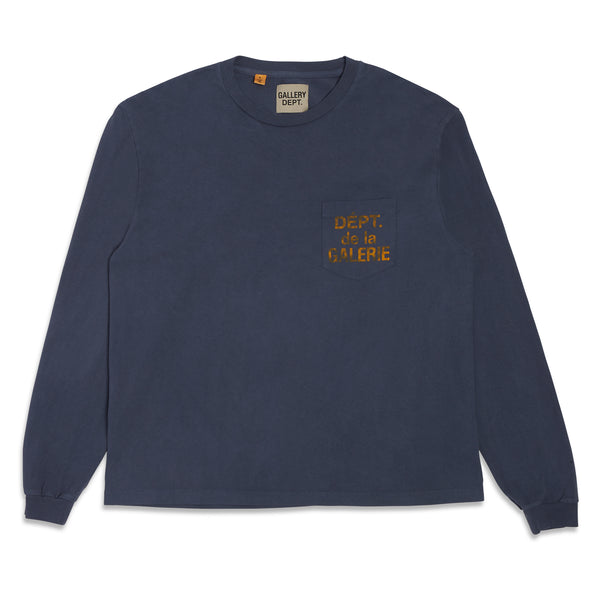 gallery dept. FRENCH L/S POCKET TEE navy