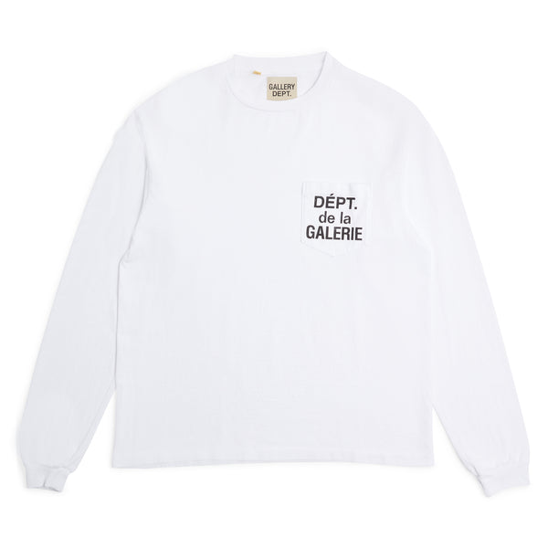 gallery dept. FRENCH L/S POCKET TEE white