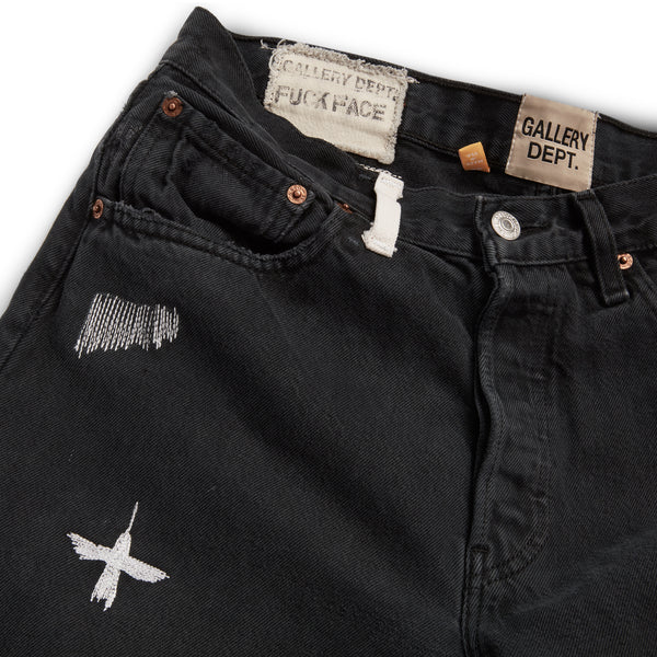 Gallery Dept. FUCK FACE DENIM Black