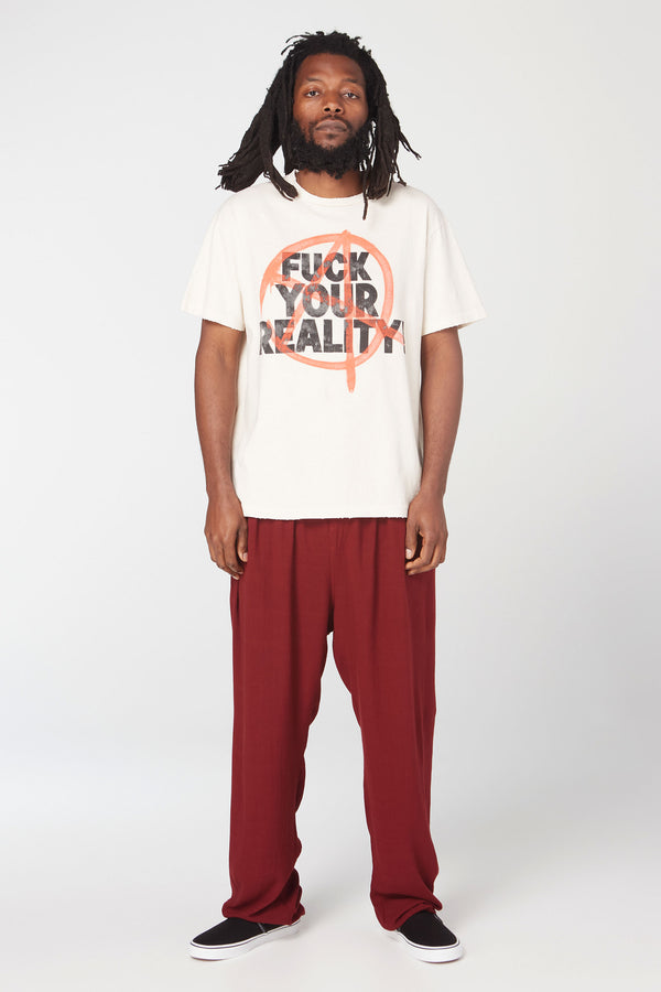 Gallery Dept. FUCK YOUR REALITY TEE Archival White
