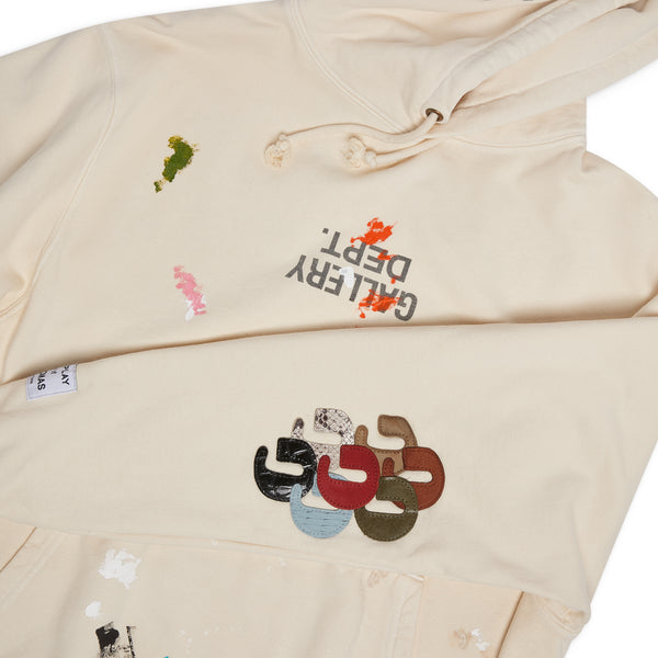 Gallery Dept. G-PATCH FUCKED UP LOGO HOODIE Cream