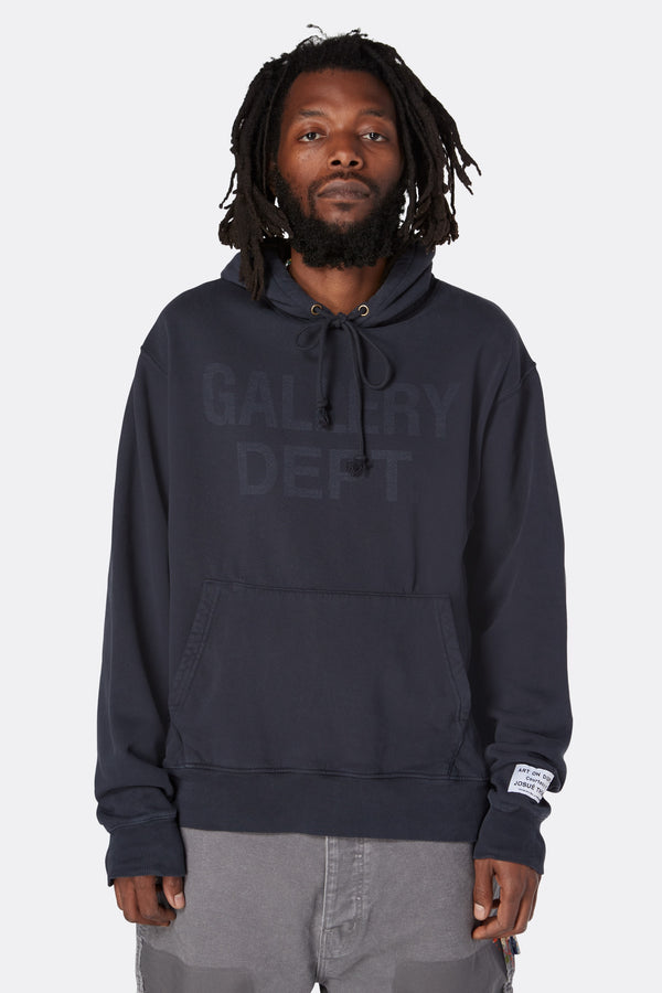 Gallery Dept. GALLERY DEPT CENTER LOGO HOODIE Black