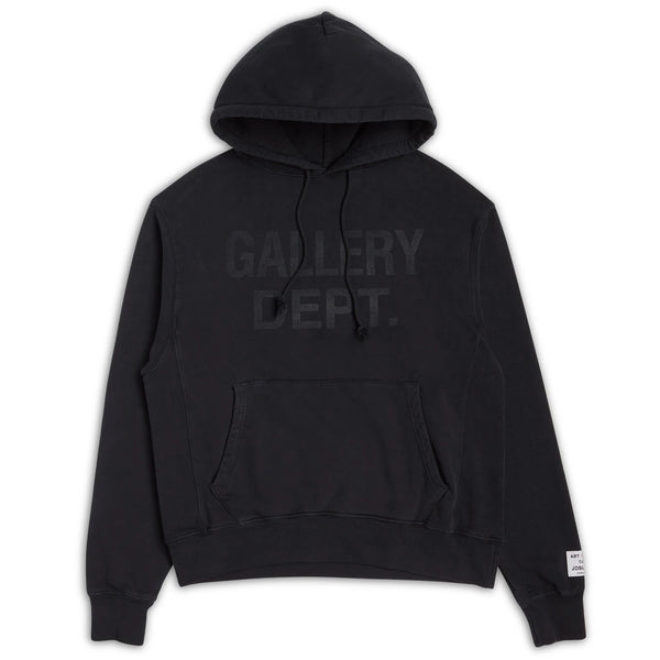 gallery dept. GALLERY DEPT CENTER LOGO HOODIE black