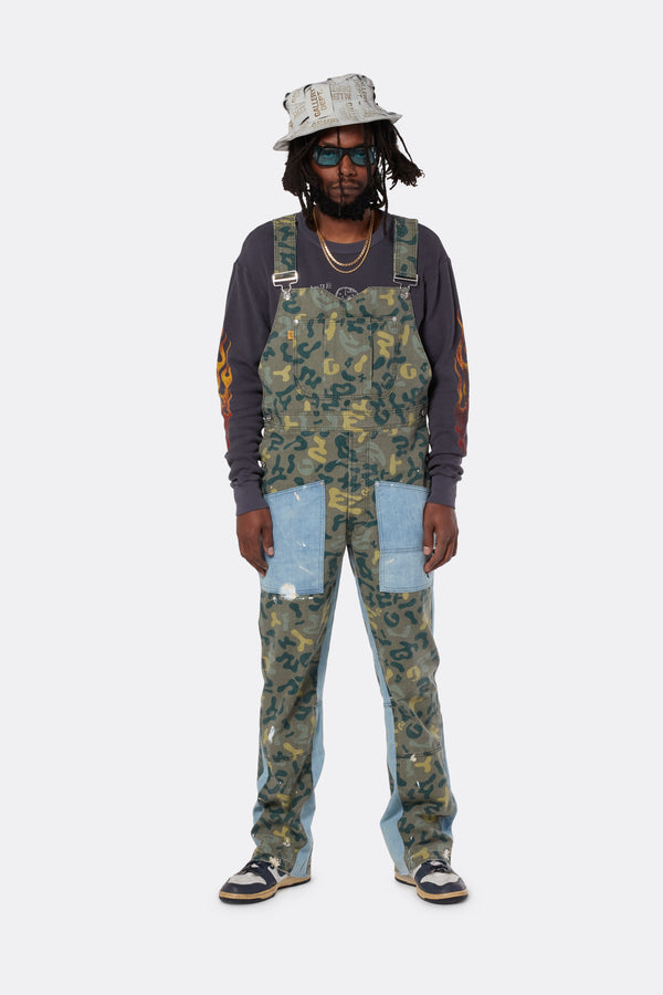 Gallery Dept. GD FLARE OVERALL Washed Camo