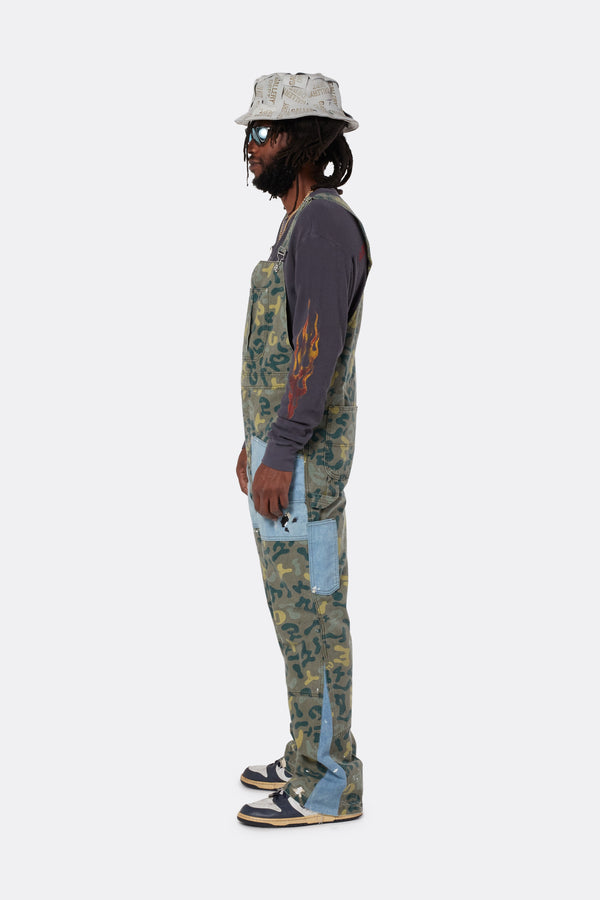 Gallery Dept. GD FLARE OVERALL Washed Camo