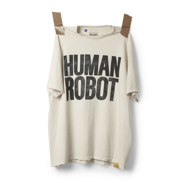 gallery dept. HUMAN ROBOT TEE archival white